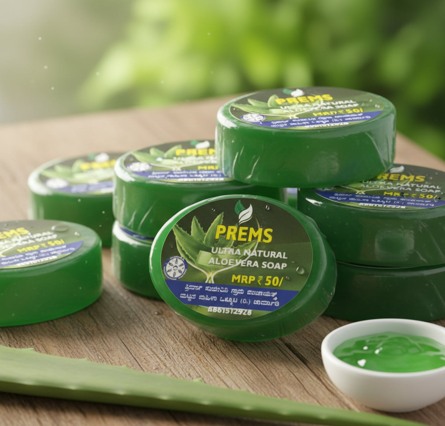 Prem’s Aloe Vera Soap – Soothing & Hydrating Bath Bar